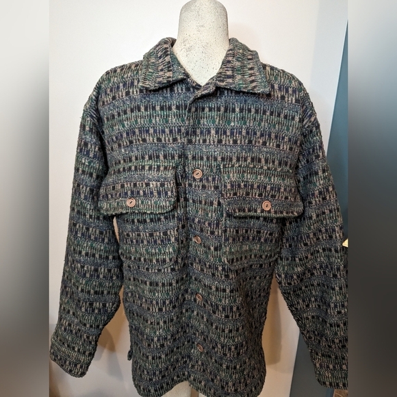 Vintage Señor Lopez Button Down shirt jacket. Men's M fits L/XL - Picture 6 of 11